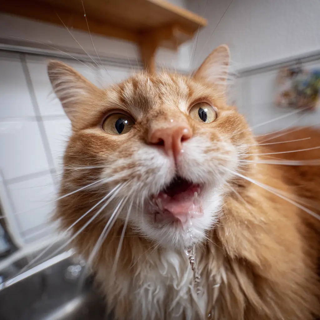 Katze sabbert: Wann ist es normal – und wann sollten Sie zum Tierarzt?