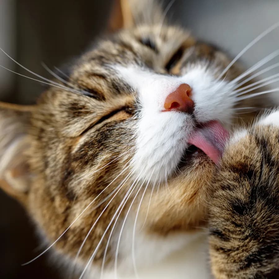 Warum putzt sich meine Katze so viel?